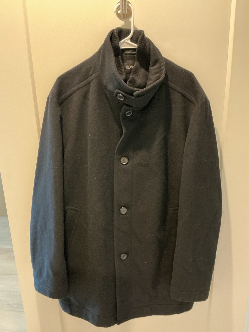 Hugo Boss Cashmere Cool Men’s Jacket Black Size 44R
